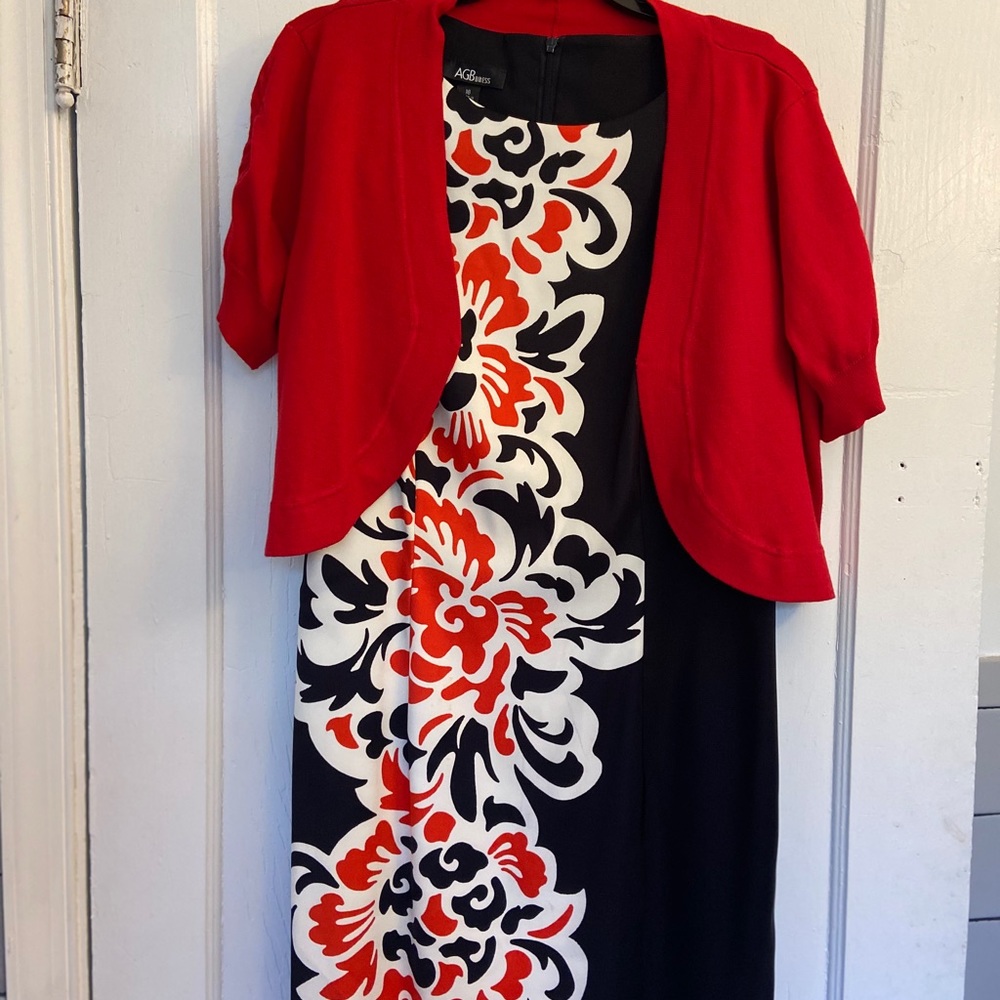 Red Sweater/Dress Set